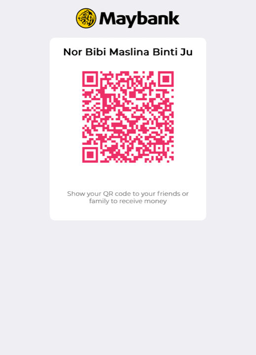 Kod QR MAE pembayaran pembaharuan SYSBI FDM